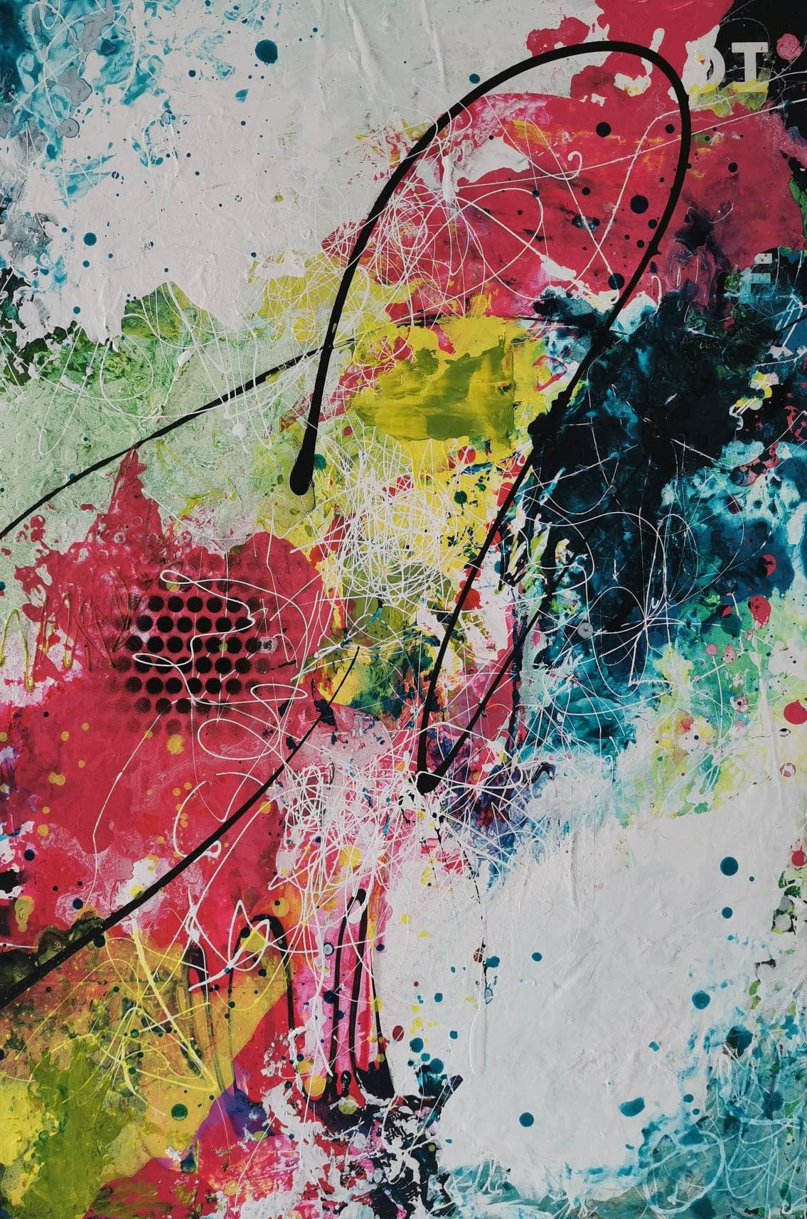 PARADISE Art abstrait par Alexandra Lev Art