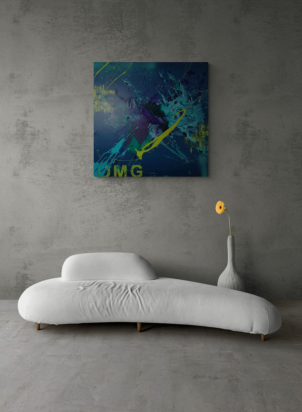 OMG Art abstrait par Alexandra lev Art