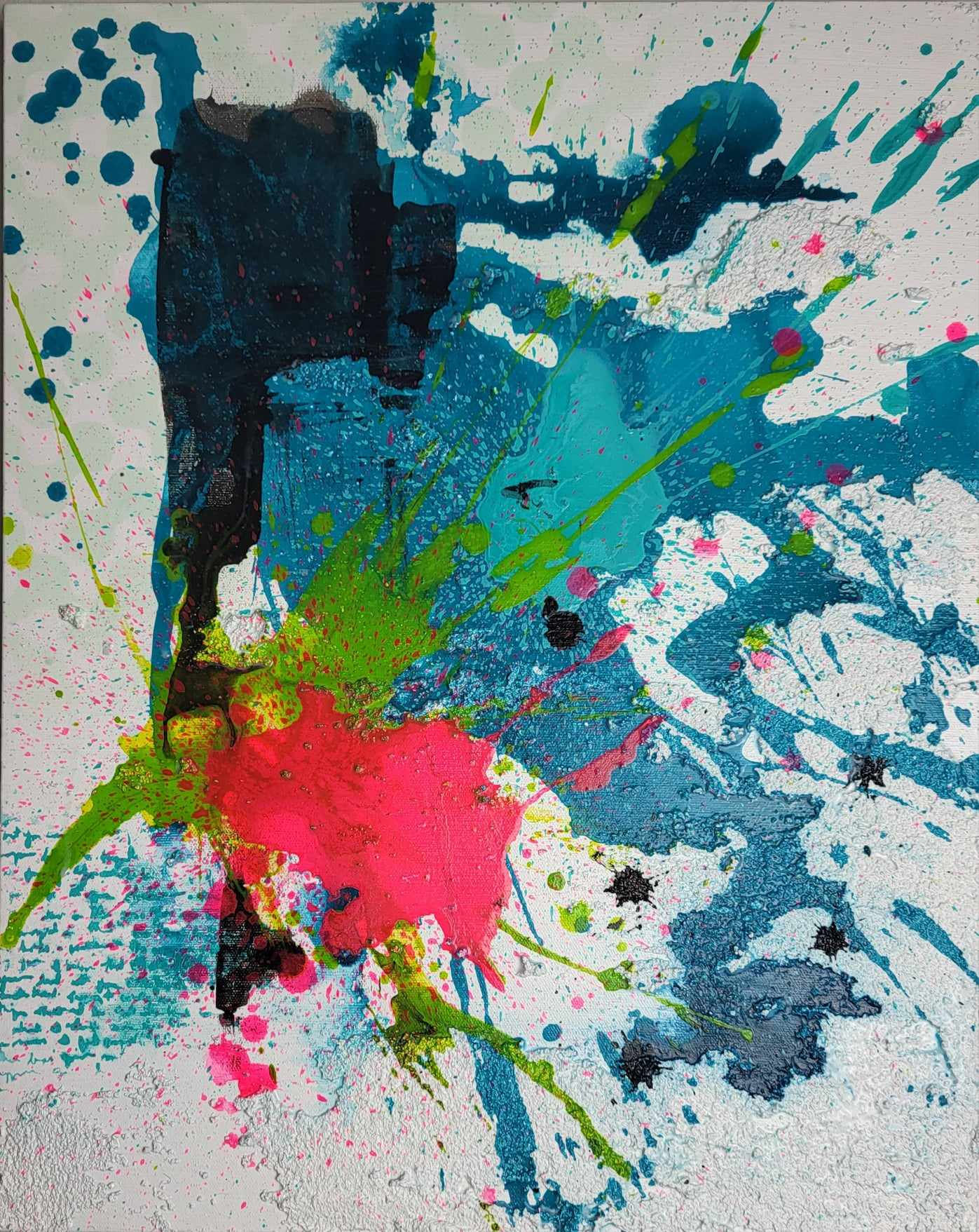 WHITE 001 Art abstrait par Alexandra Lev Art