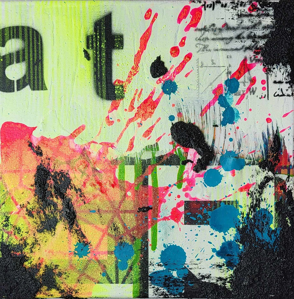 Possibly Maybe art abstrait coloré - Par Alexandra Lev Art