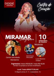 Miramar Mangabeira lança show Cantos do Coração