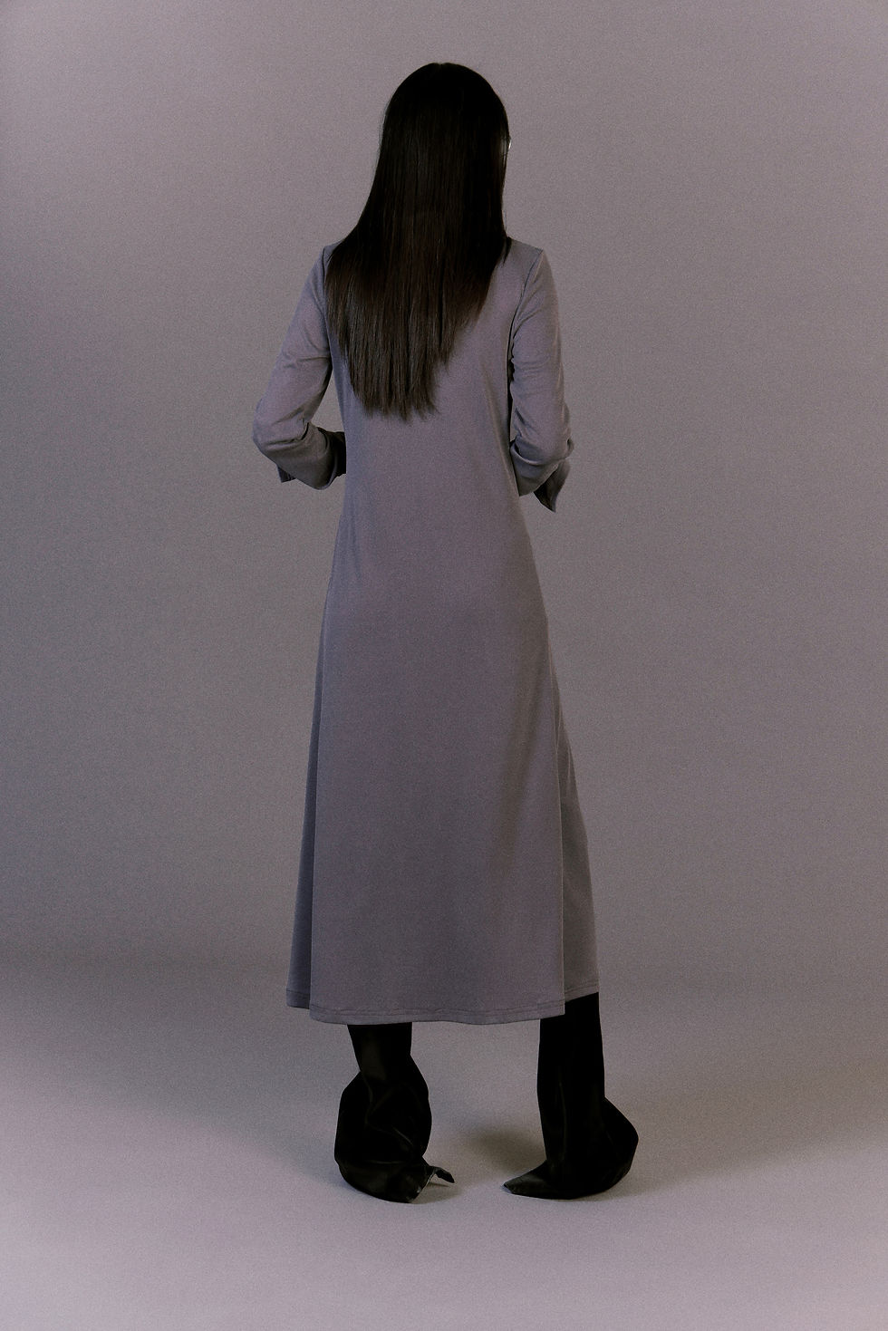 섬네일: Grey Scarlet Zip-Up Dress