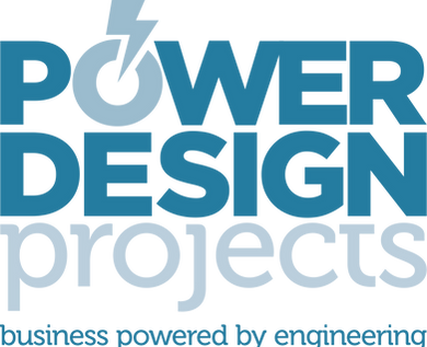 Power Design Projects blue logo transpar