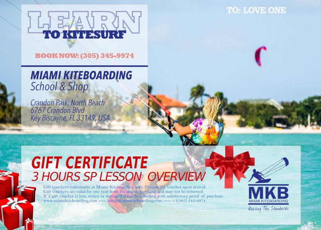 3h Kitesurf Gift Certificate - Discovery