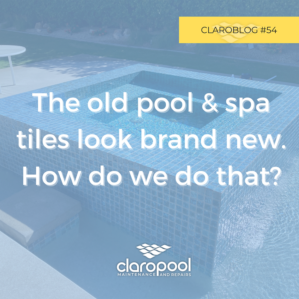 Calcium buildup on your pool tile is a very common issue; we know how