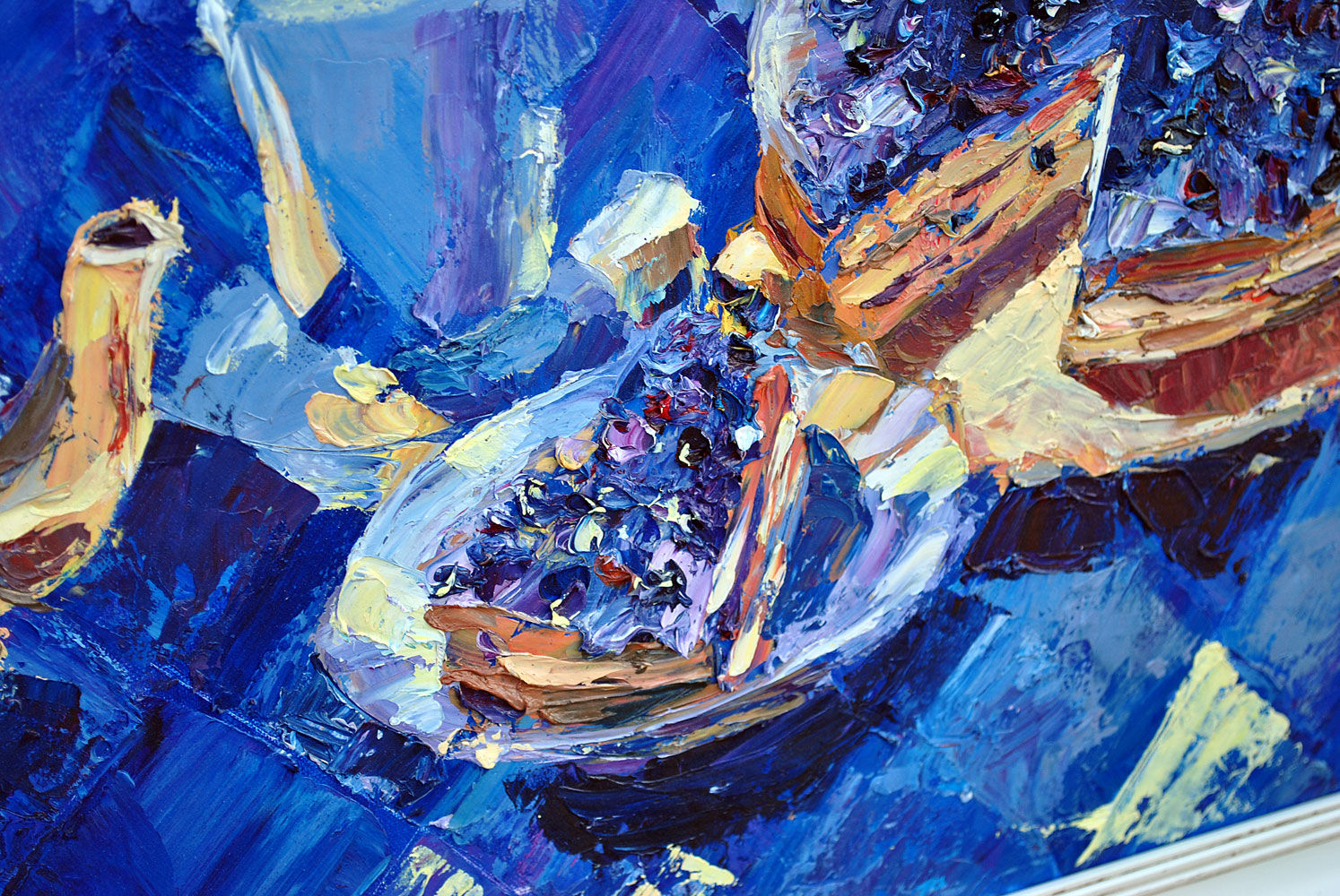 "Черничный пирог" картина маслом