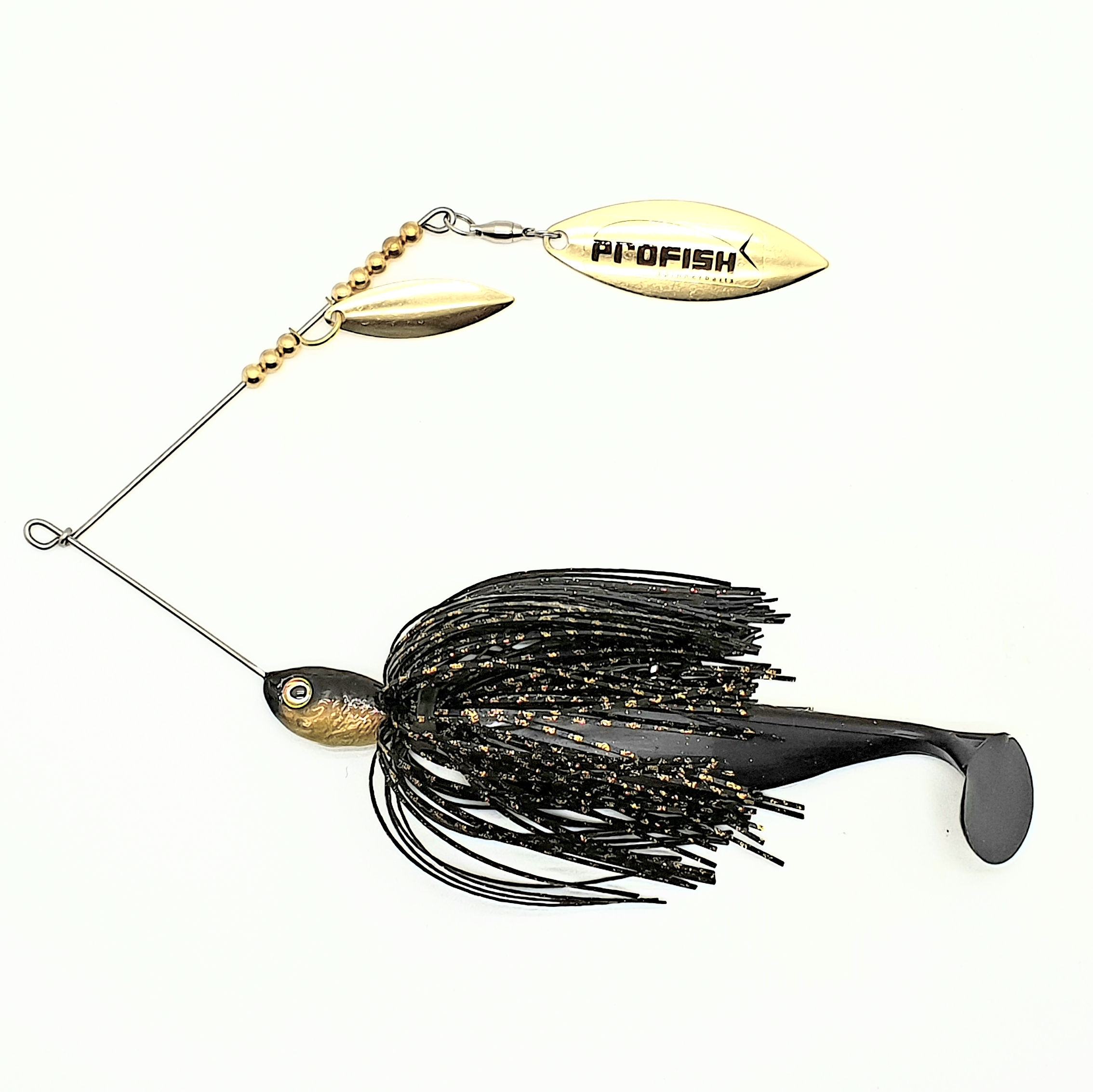 Black n Gold Scale - 1/2oz Spinnerbaits
