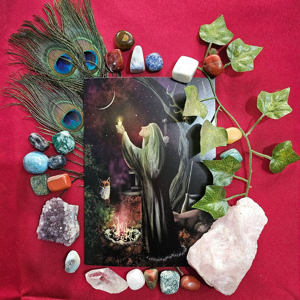 Thumbnail: Multipack of 3 'Samhain' blank cards by Naomi Walker