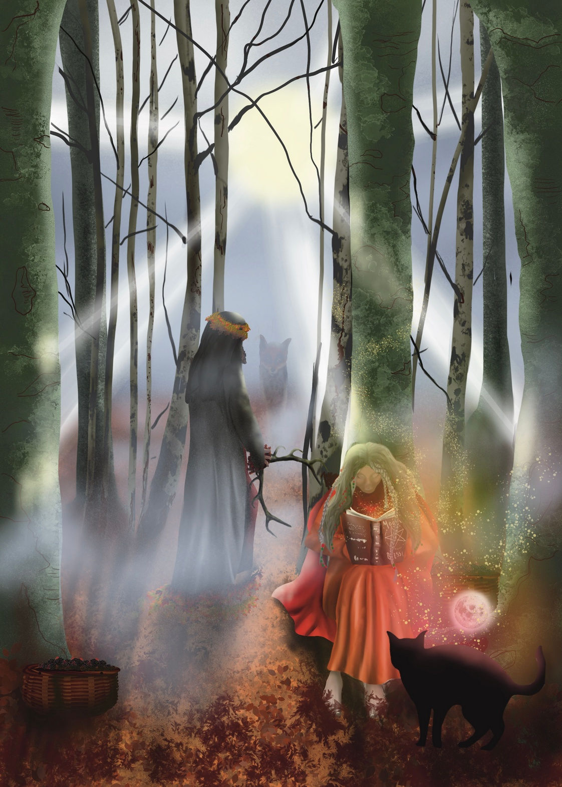 Multipack of 3 'Mabon' blank cards by Naomi Walker