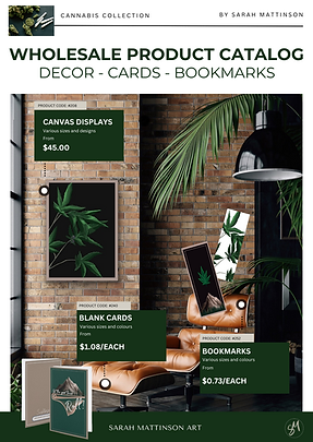 Cannabis collection product catalog by sarah mattinson art