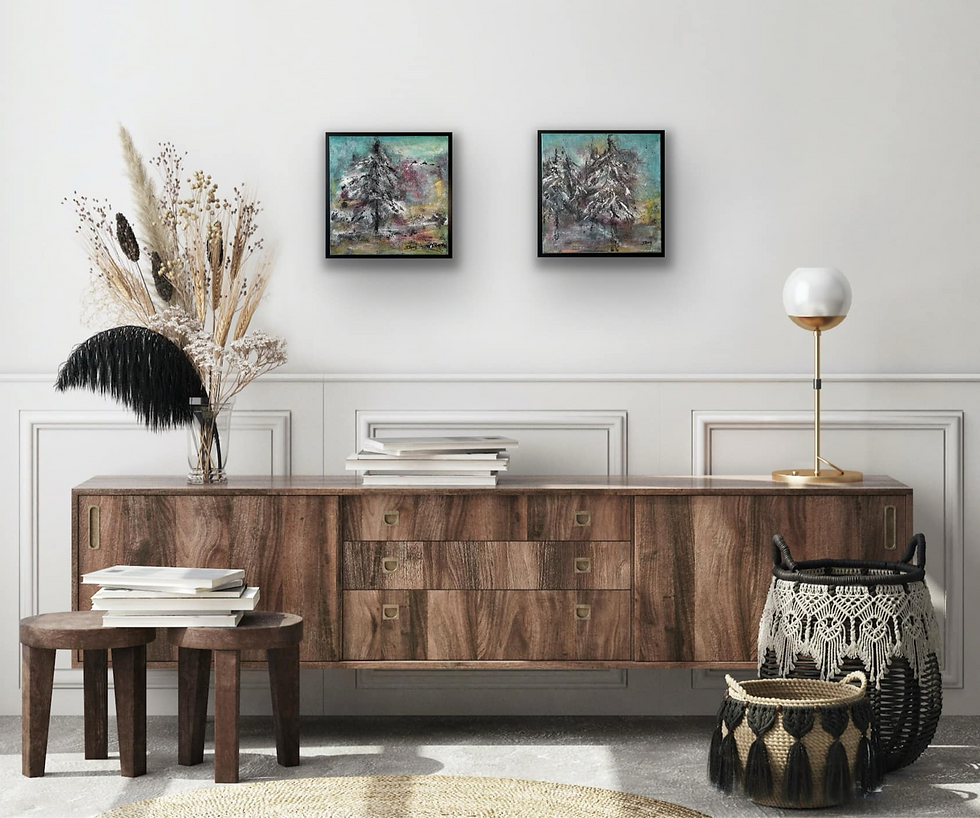 Native Pines - Set of two displayed