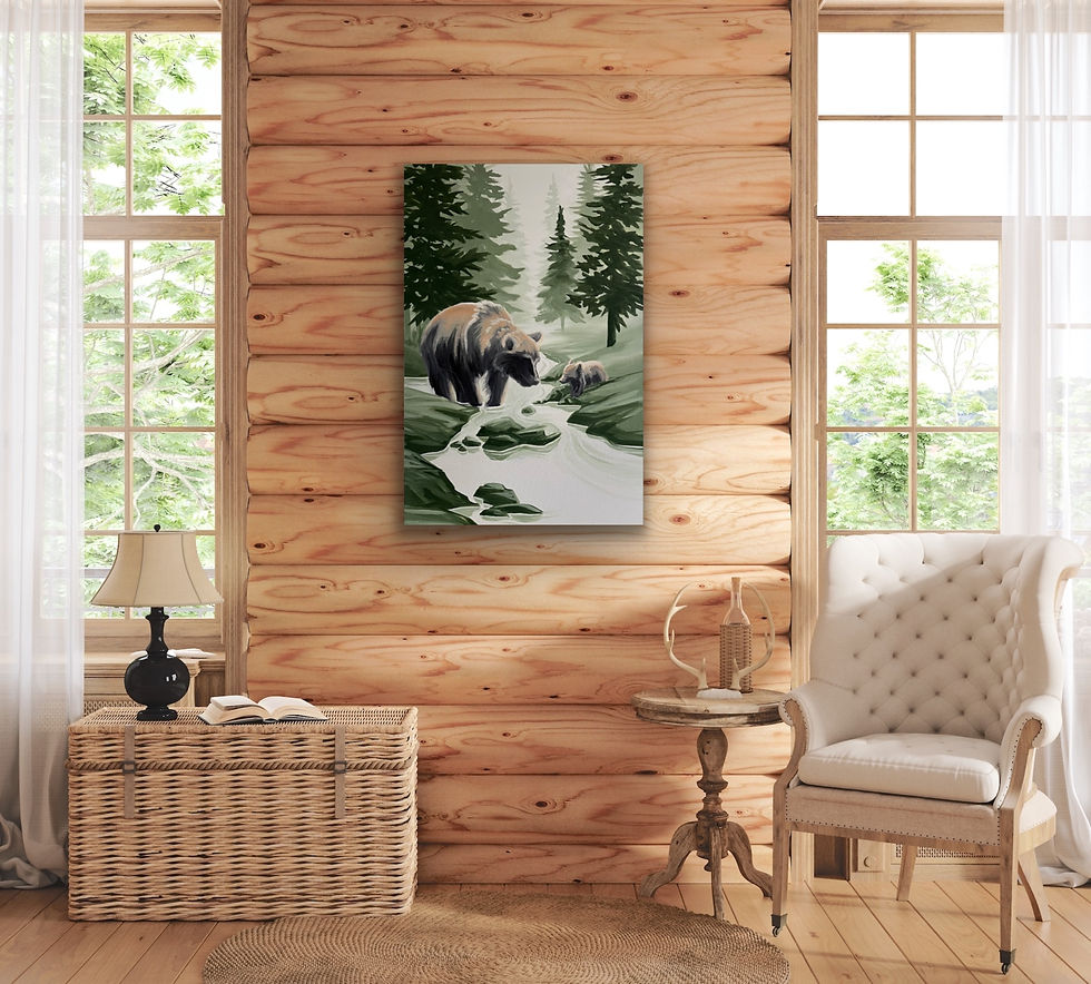 Thumbnail: River guardians - Canvas Print