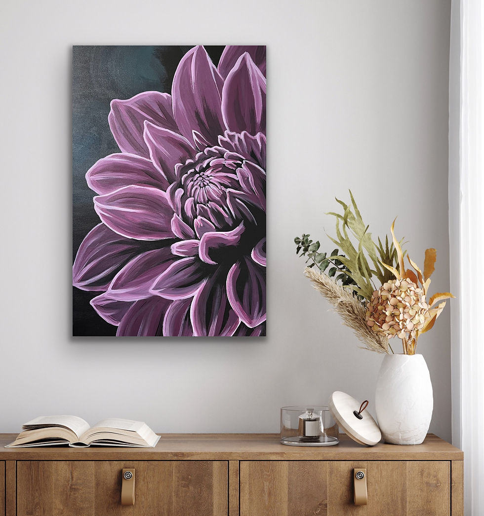 Thumbnail: Dahlia - Canvas Print