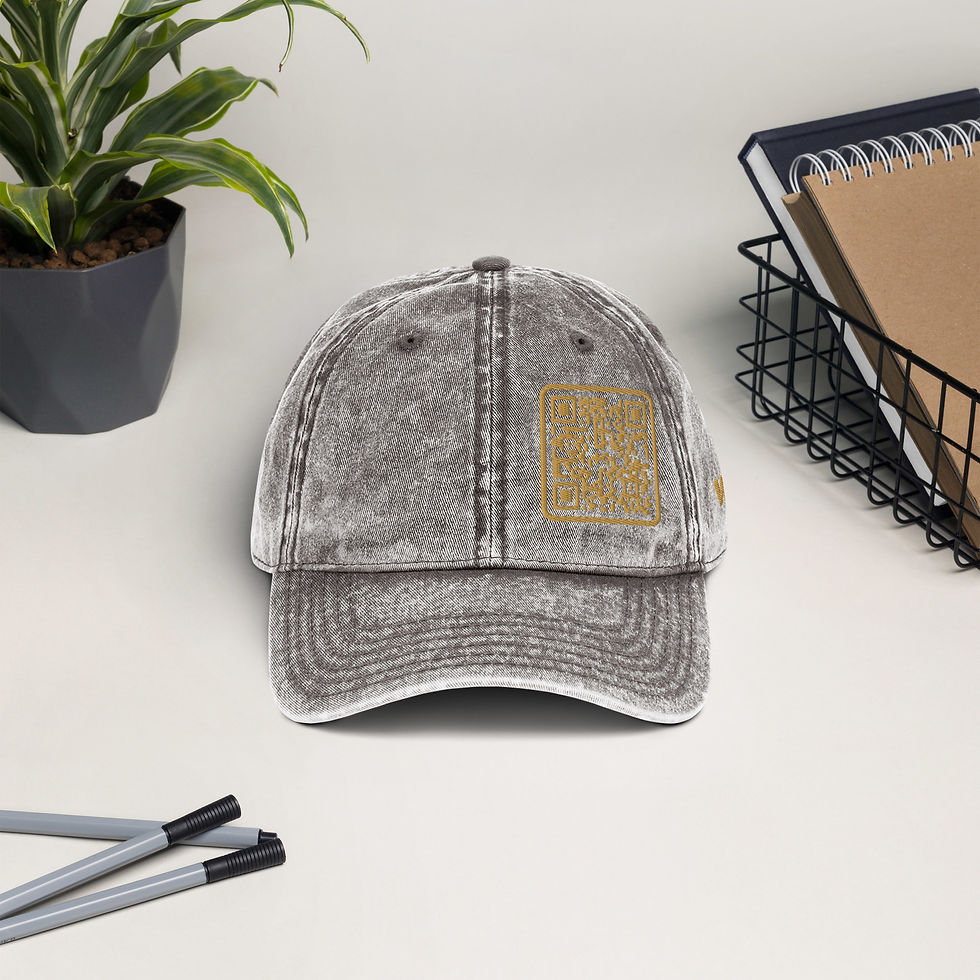 Thumbnail: Embroidered Vintage Cap, Word