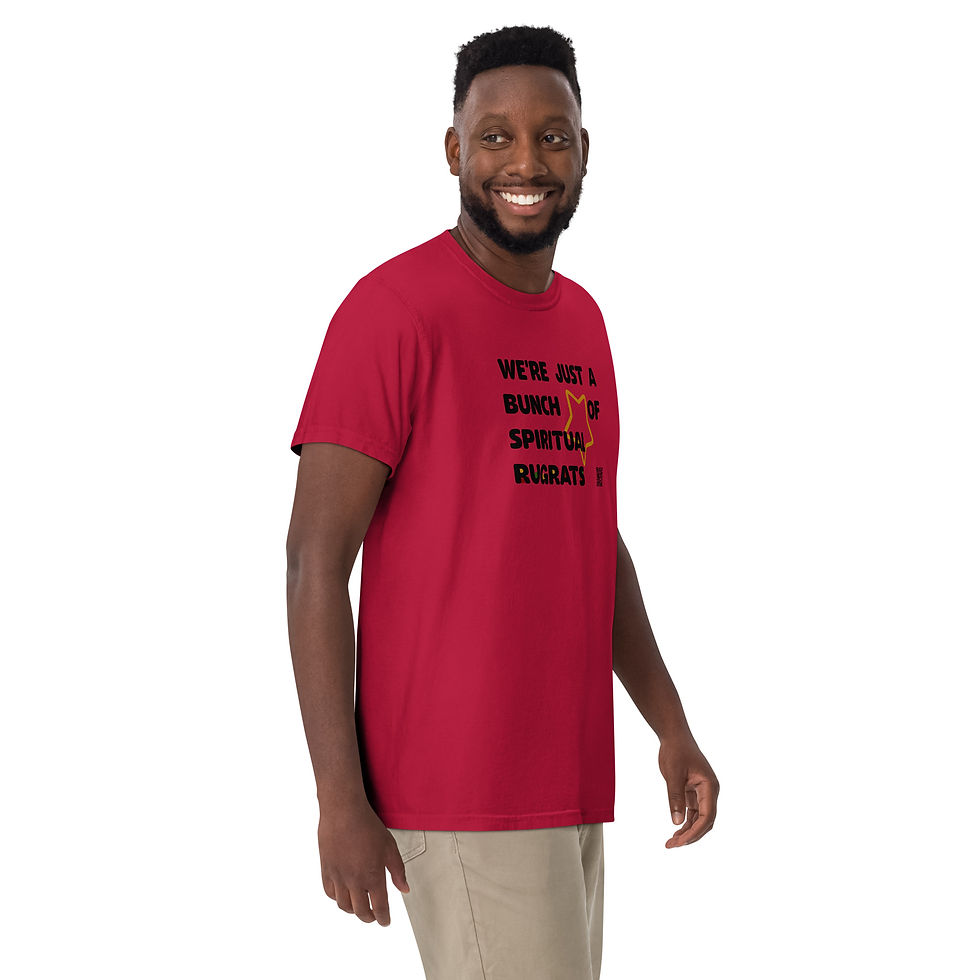 Thumbnail: Unisex Garment-Dyed, Thick Tee, Spiritual Rugrats