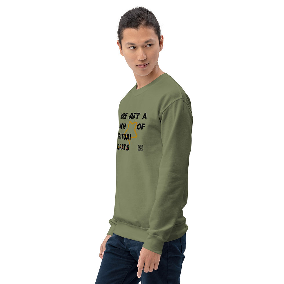 Thumbnail: Unisex Sweatshirt, Keepin' It Real Warm, Spiritual Rugrats