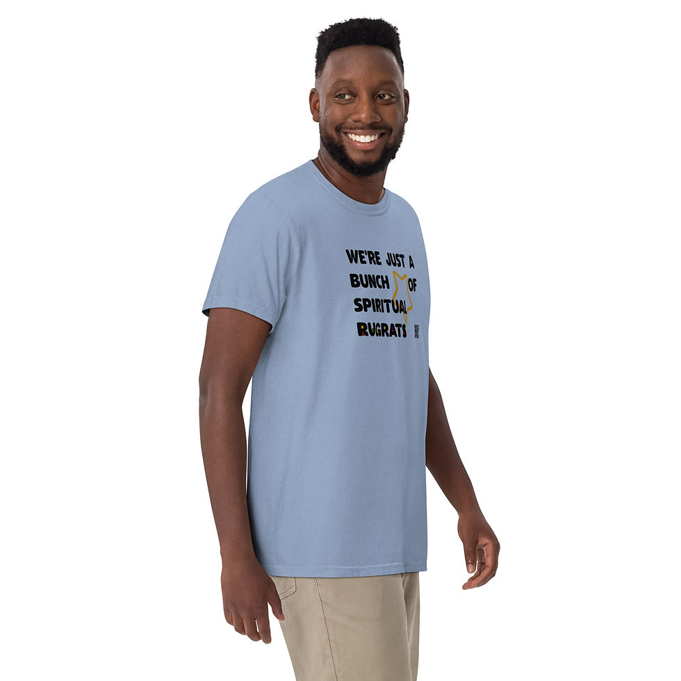 Thumbnail: Unisex Garment-Dyed, Thick Tee, Spiritual Rugrats