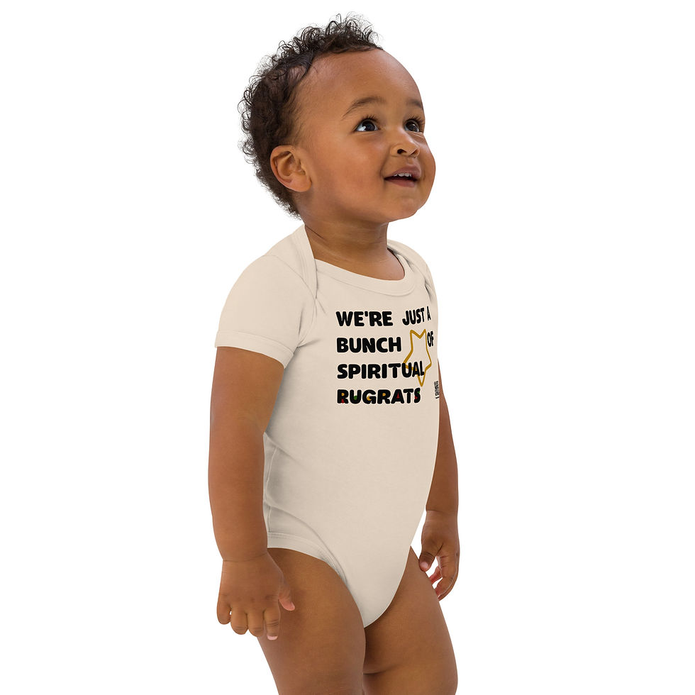 Thumbnail: Unisex Organic Cotton Bodysuit, Littles, Spiritual Rugrats