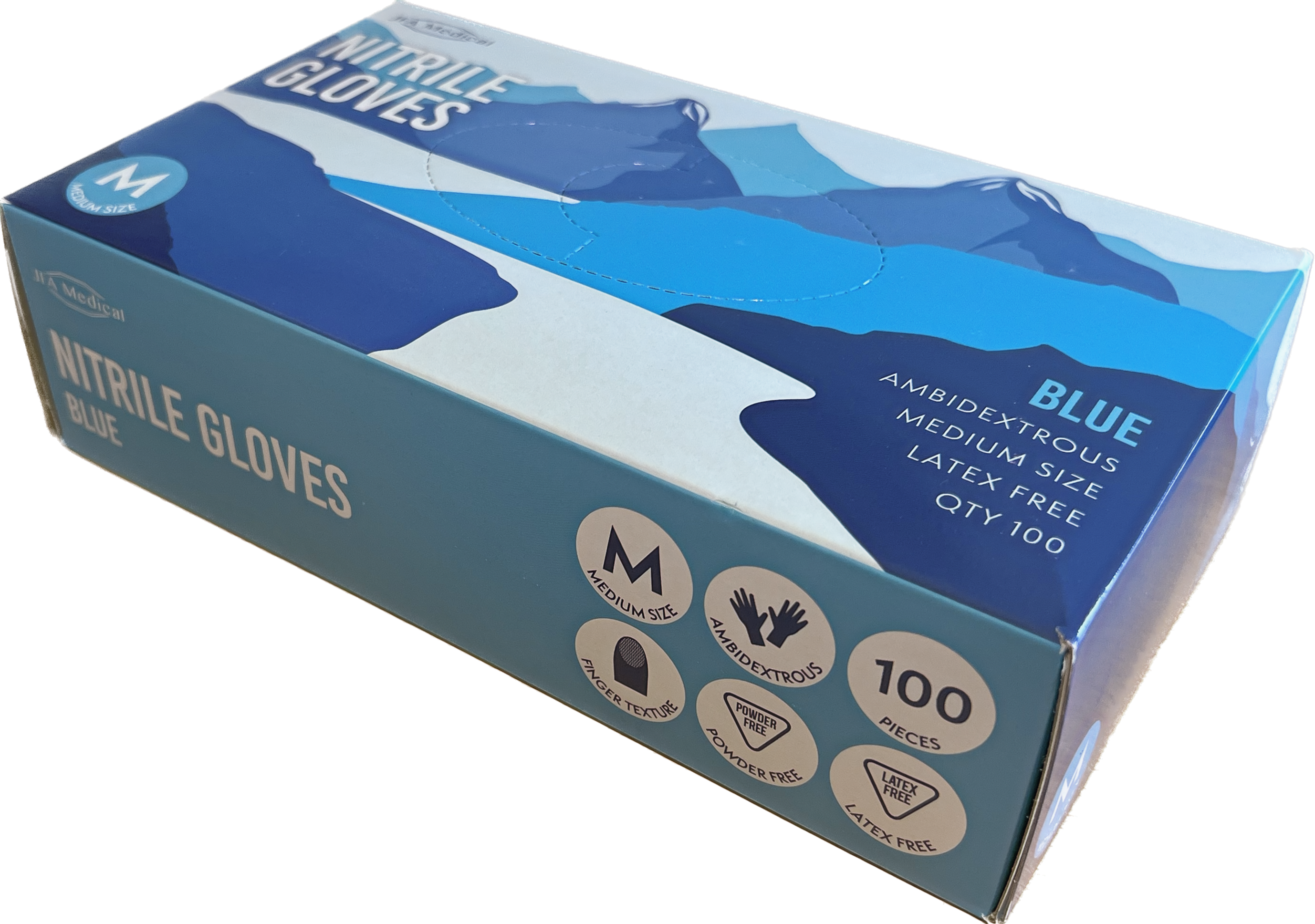 Blue Nitrile Gloves (Box 100)