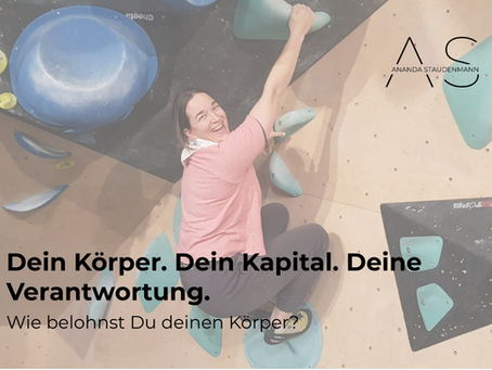 Ananda beim Bouldern