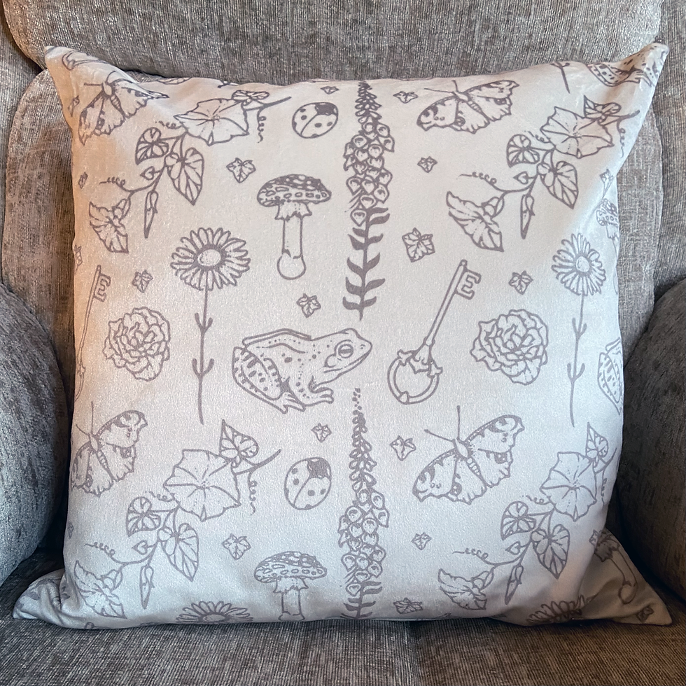 Thumbnail: Secret Garden - Velvet Throw Pillowcase