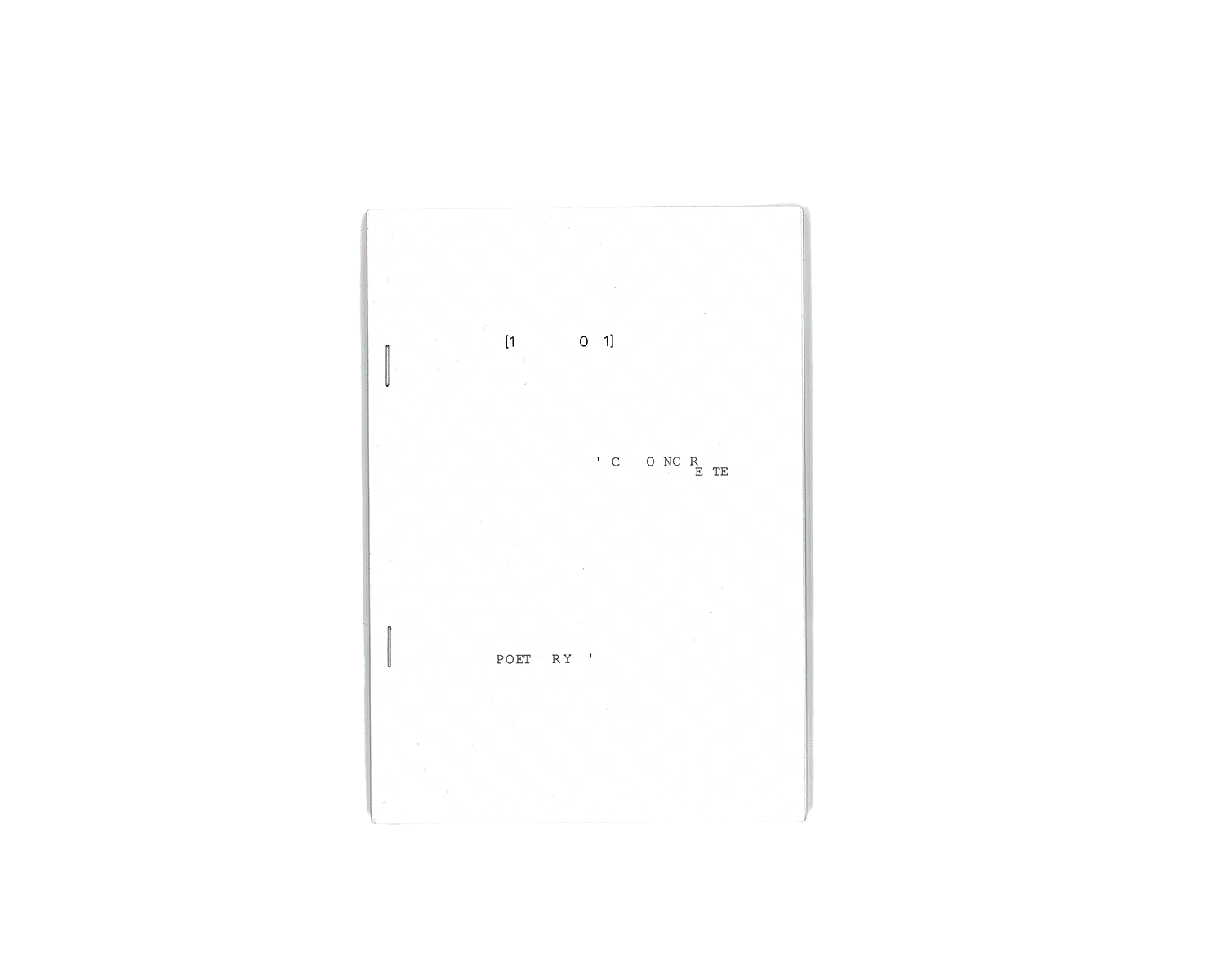 101 concrete poetry | Yaara Israeli Portfolio