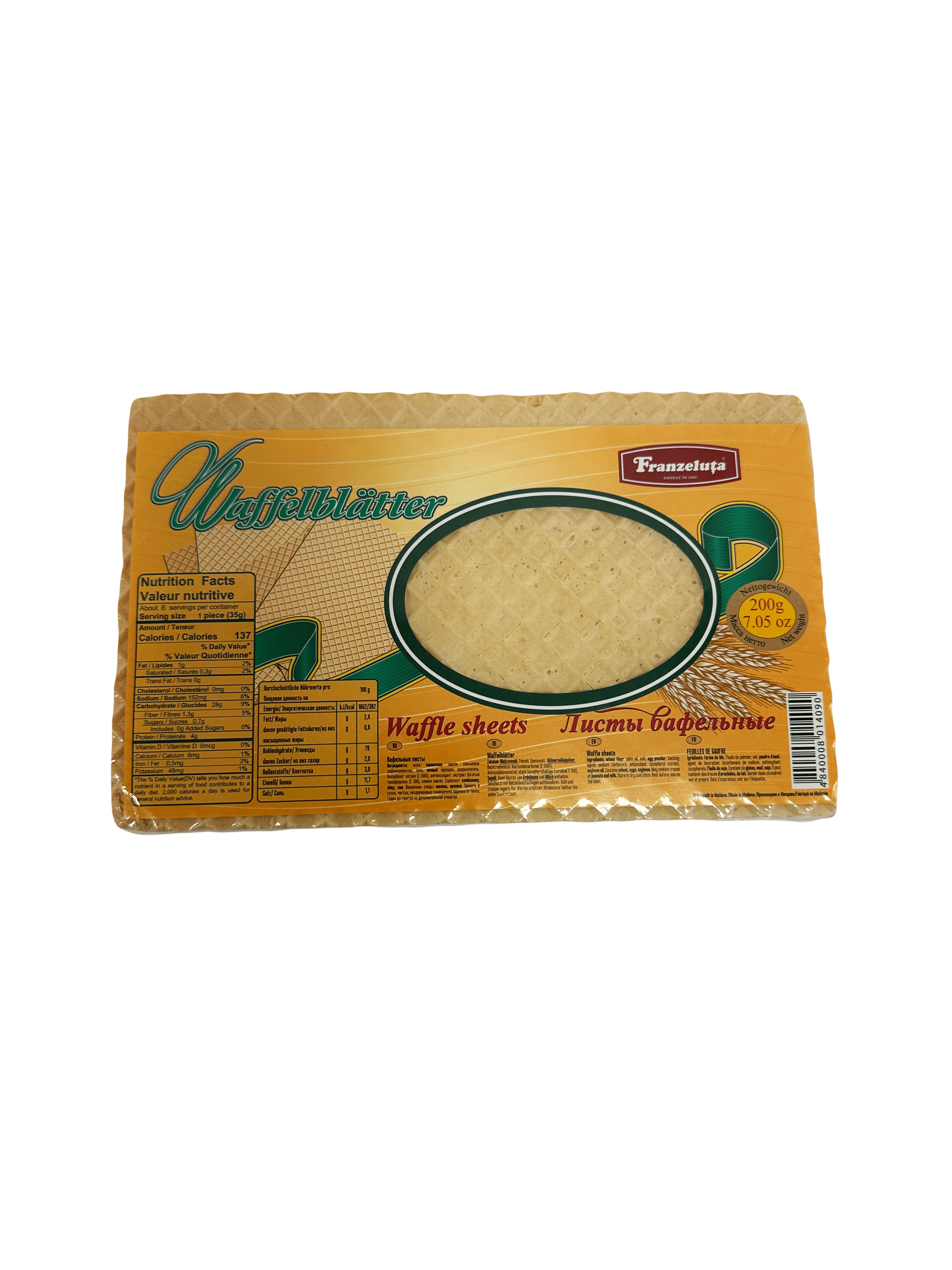 Franzeluta wafer sheets