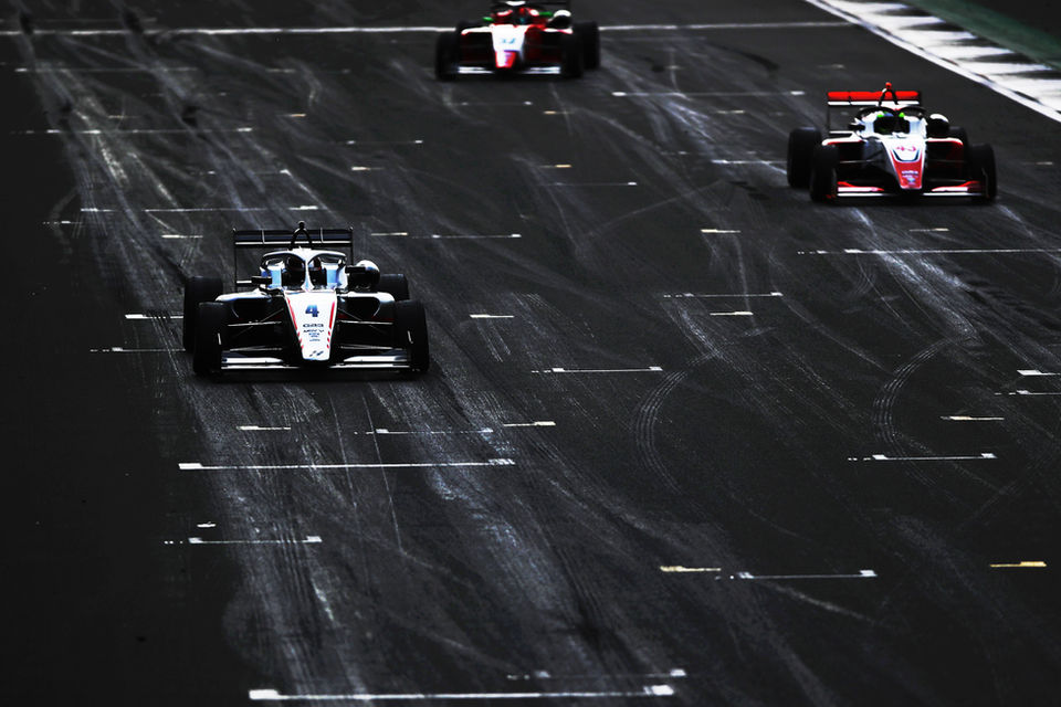 Bryce Aron on Silverstone Grid