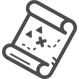 宝の地図の無料イラストアイコン素材 1.png