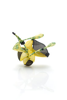 Hoyeon Chung_Time2024-75, 2024,  Organza, polyester mesh, brooch, 8,13,4cm .jpg