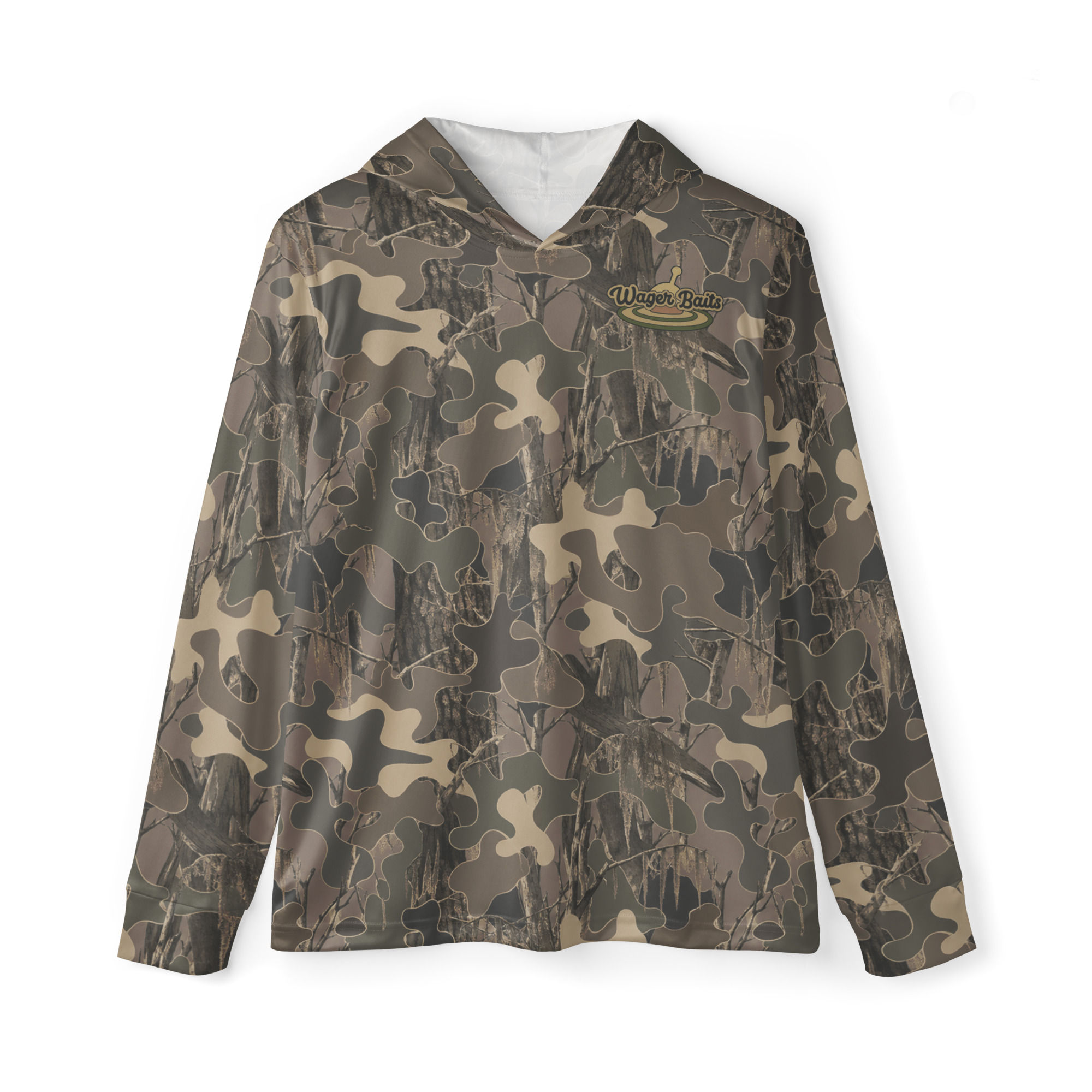 woodland camo spf hoodie