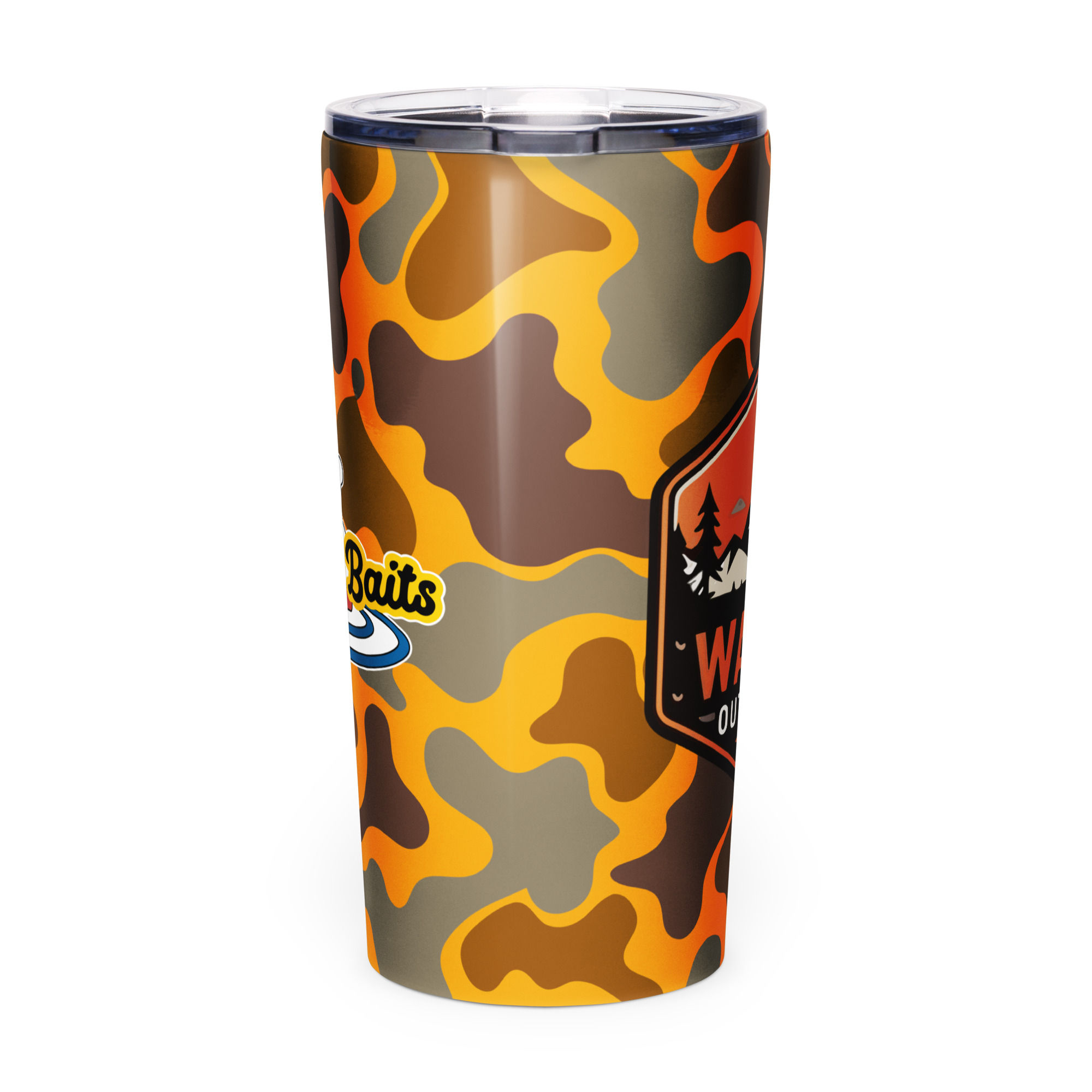 Orange Duck camo tumbler