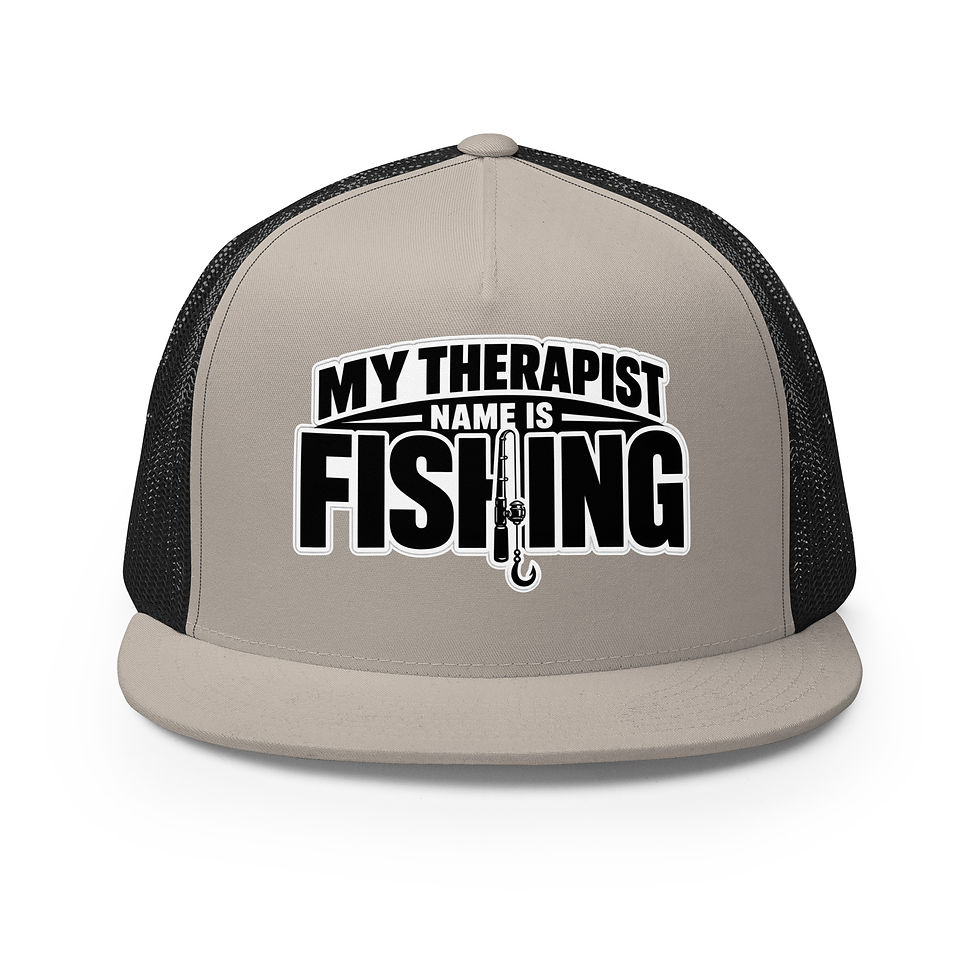 Thumbnail: Therapist name is fishing Trucker Cap