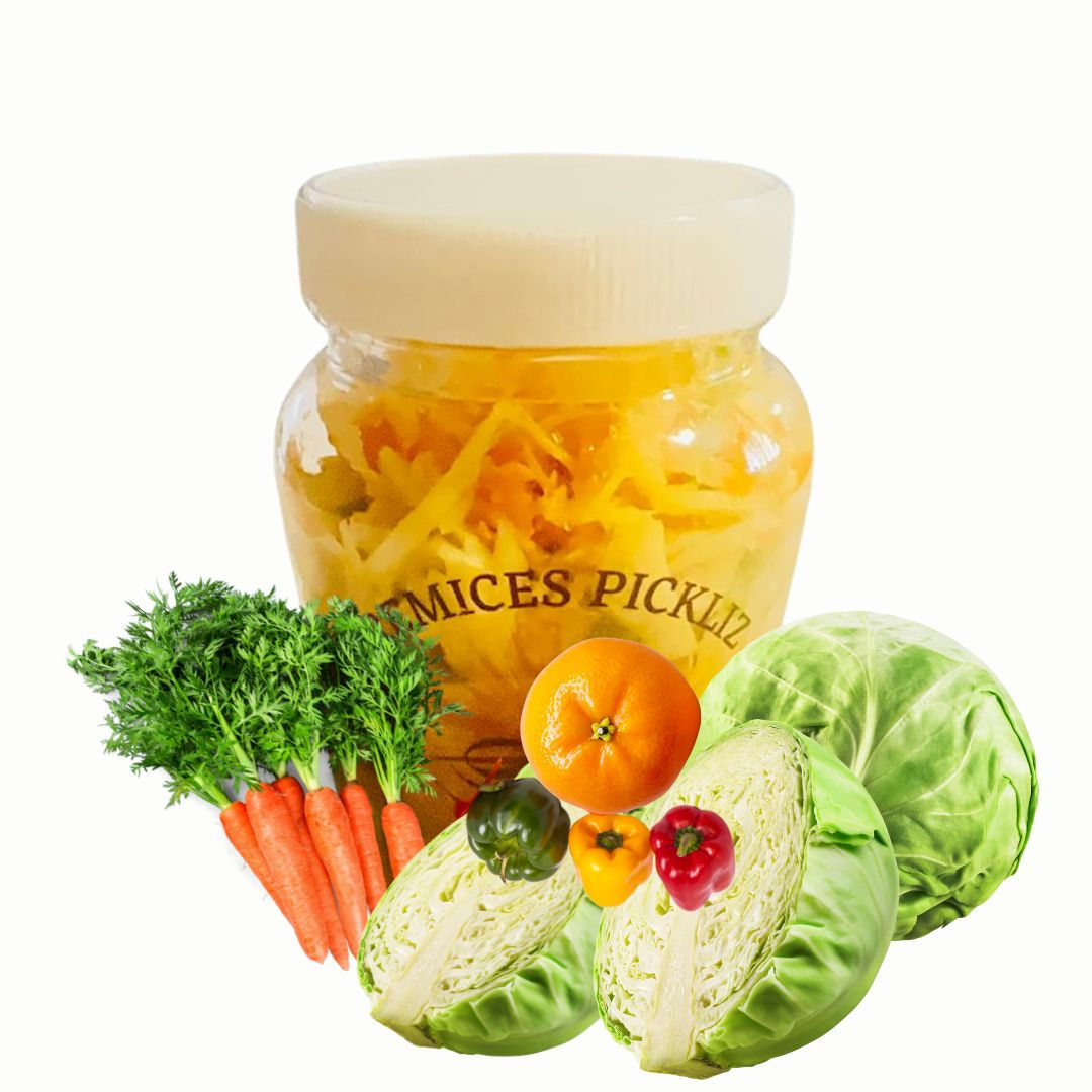 PREMICES  PIKLIZ - Haitian pickles - Haitian appetizer - Hot Peppers. 