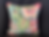 handmade pink and green floral cushion from welsh interior specialist