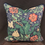 Thumbnail: luxury bed cushion in floral Arthur Sanderson design with navy piping