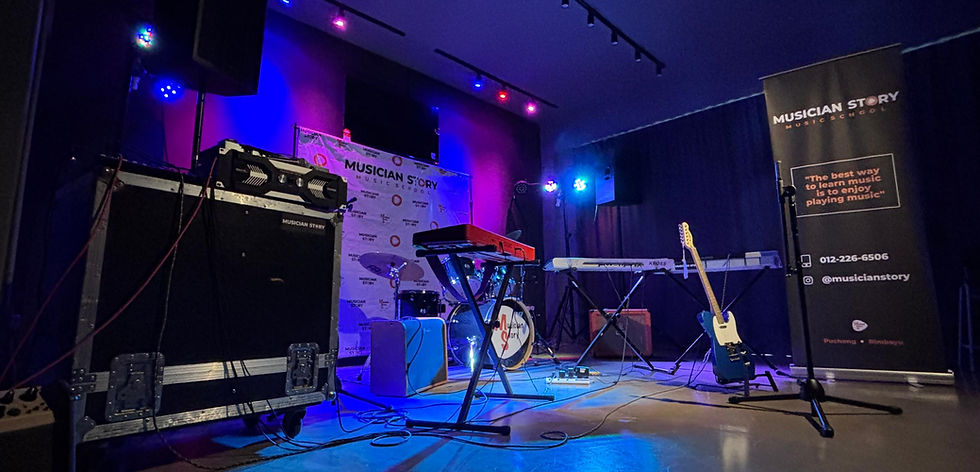 Musician Story Music Academy The Loft performance room