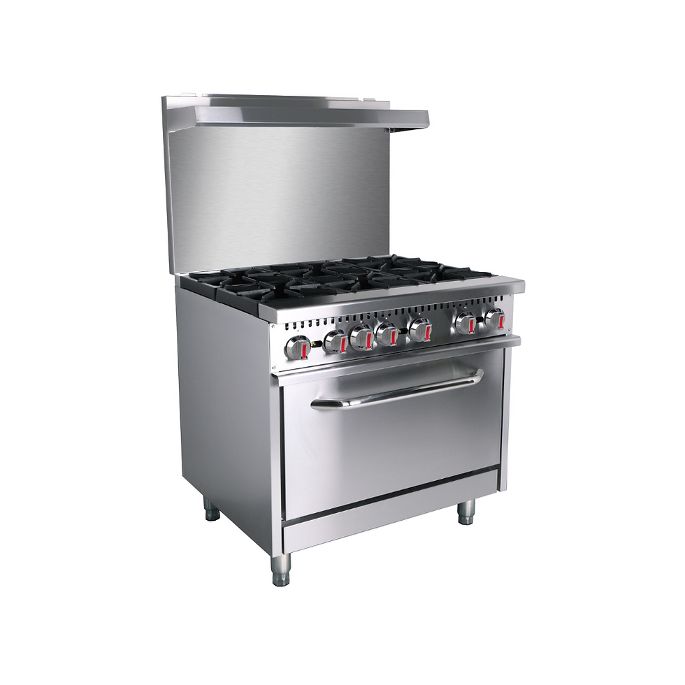 36″ 6 BURNER WITH UNDER OVEN – HFSO-36 MODEL