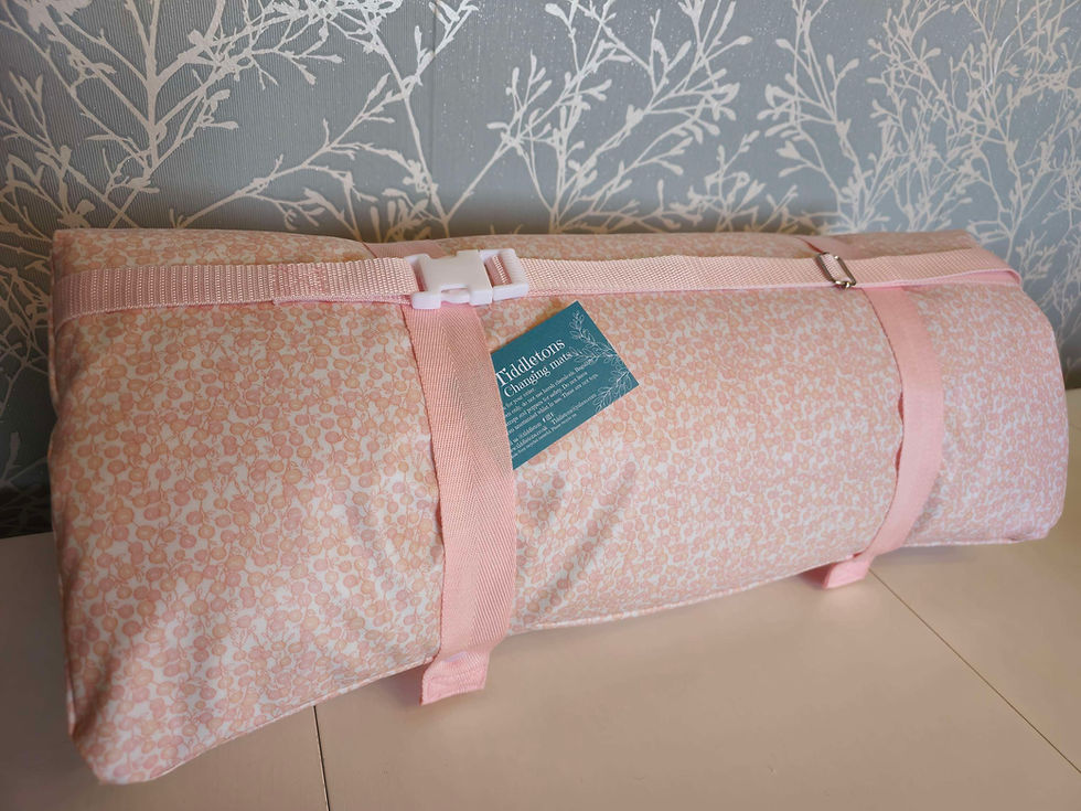 Thumbnail: Blue Berries Extra Large Roll Up changing mat/ Disability /Special needs