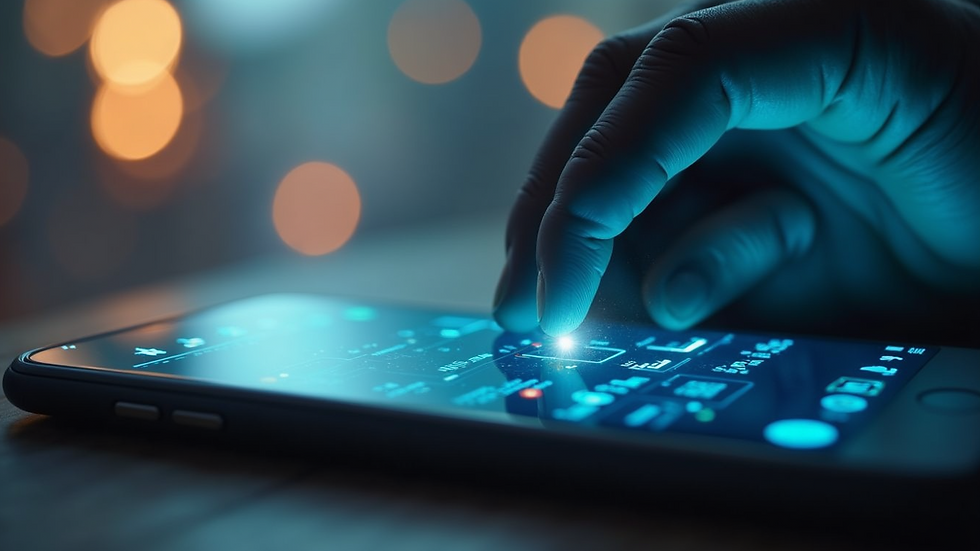Close-up view of a chatbot interface on a smartphone screen