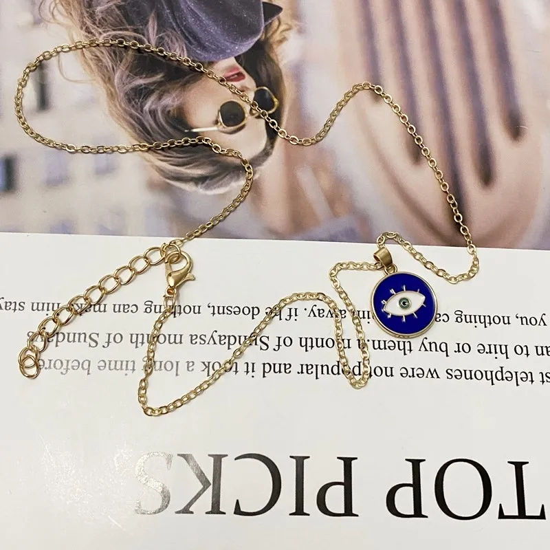 Miniatura: Collar azul ojo turco 