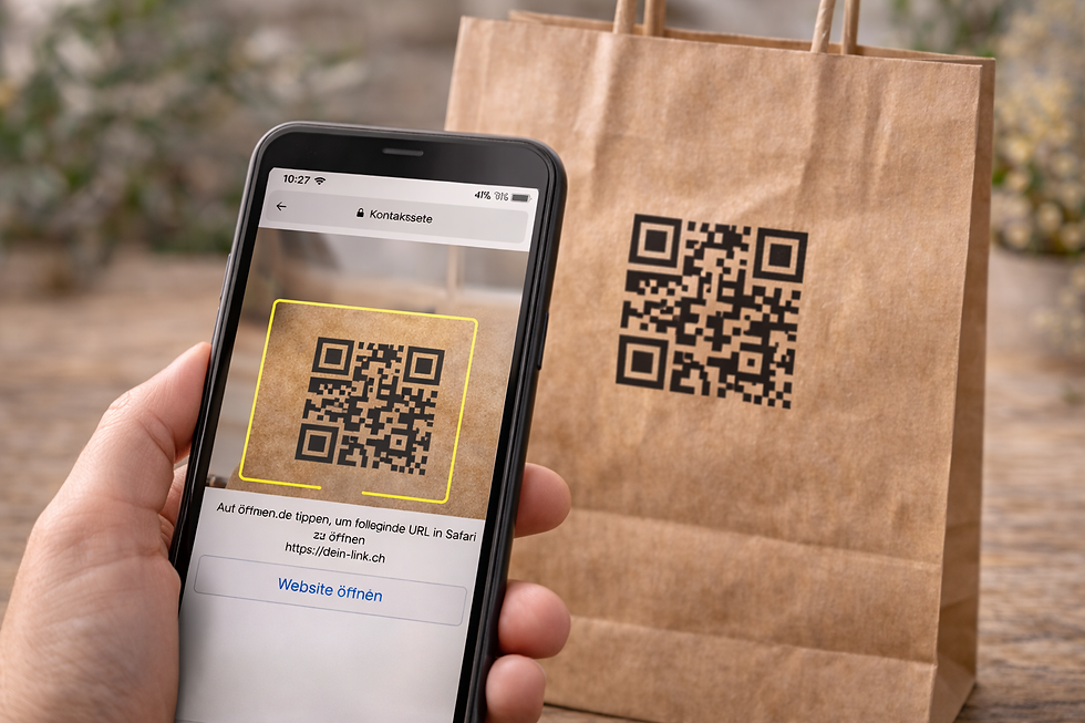 Miniaturbild: Personalisierter QR-Stempel für Branding, Bewertungen oder Deko