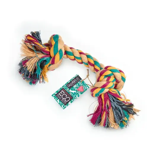 Green & Wilds Big Rope 2 knot toy