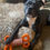 Thumbnail: Rubber & rope dog toy for tough chewers