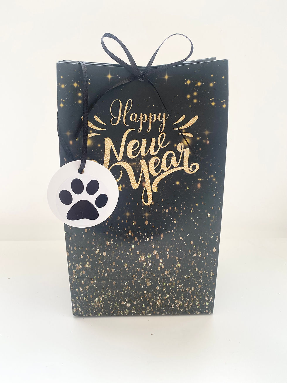 Happy New Year Dog Natural Treat Pawty bag