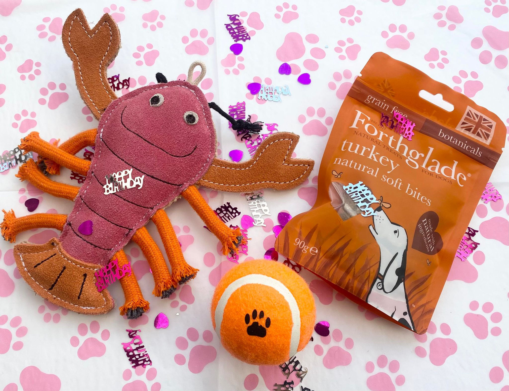 Dog Pink Birthday Box 8