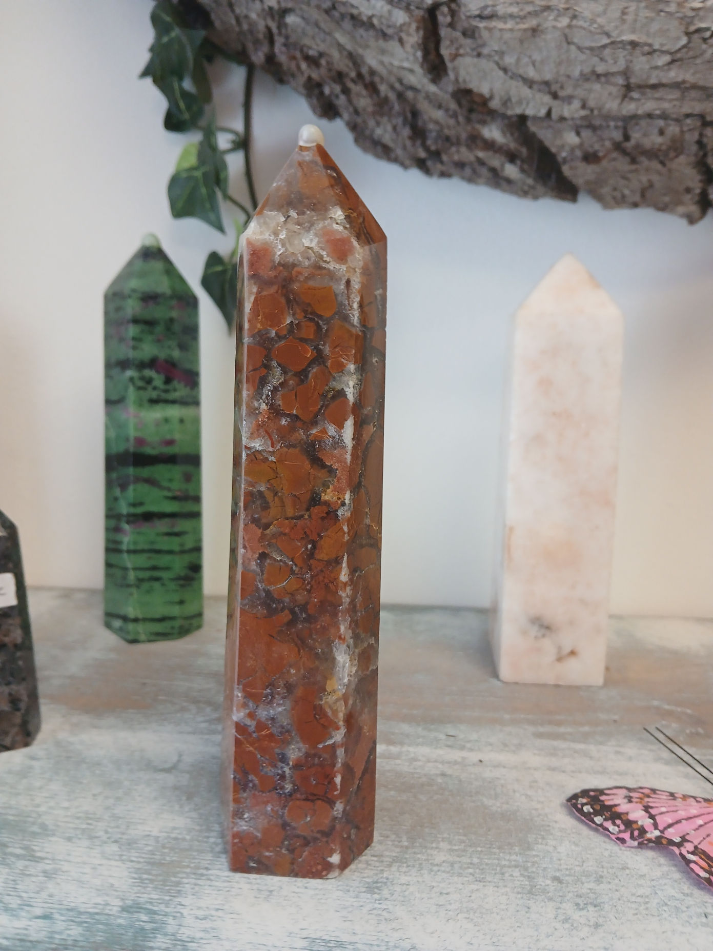 Pink Amethyst Druzy crystal tower