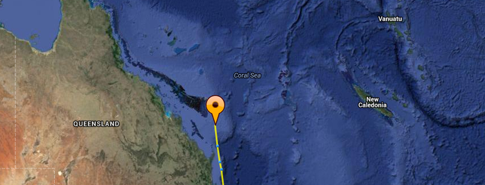 Mile 700 - a lot of waves and not much else!