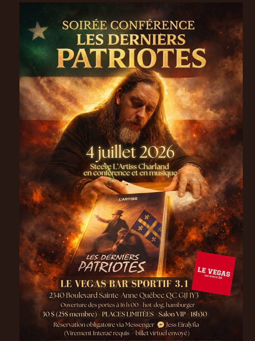 Soirée souper conférence du 4 juillet 2026