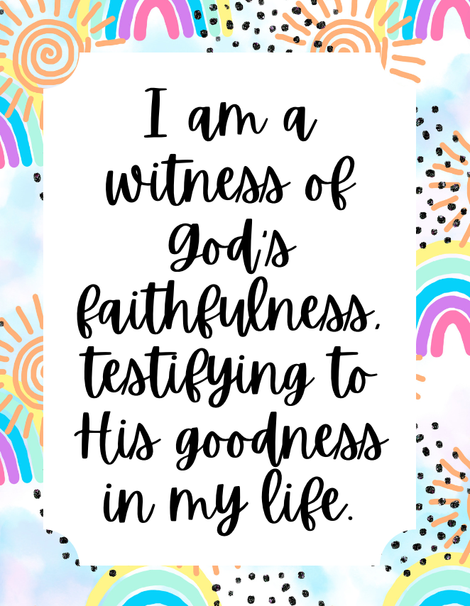 Thumbnail: Bible Affirmation Cards (48 Cards) Neon Rainbow
